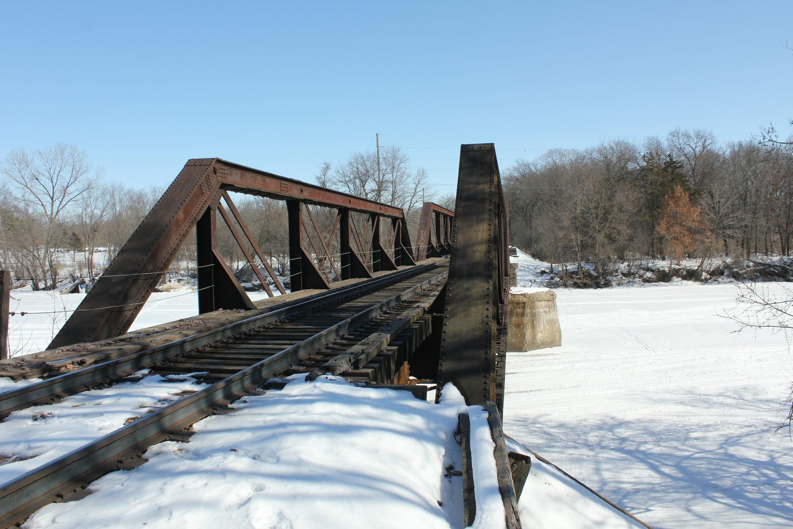 Looking east